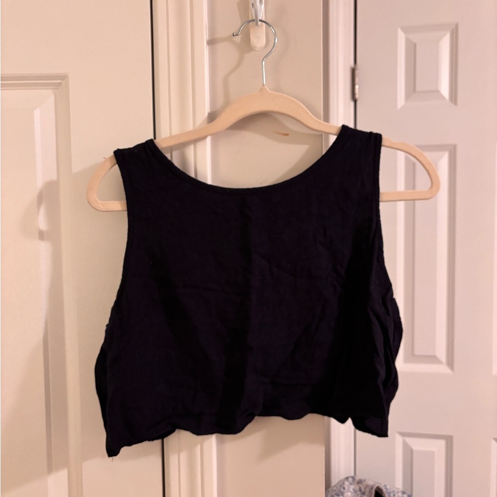 Tank top with open back